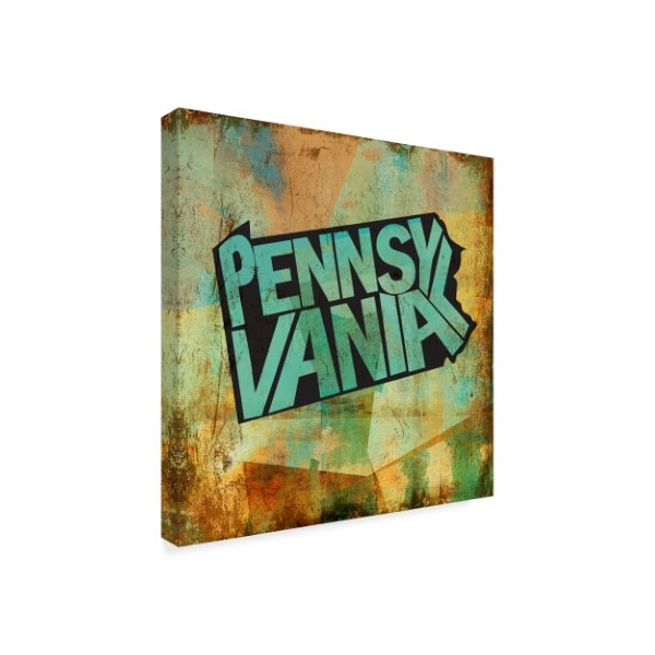 Art Licensing Studio 'Pennsylvania Word Map' Canvas Art,35x35